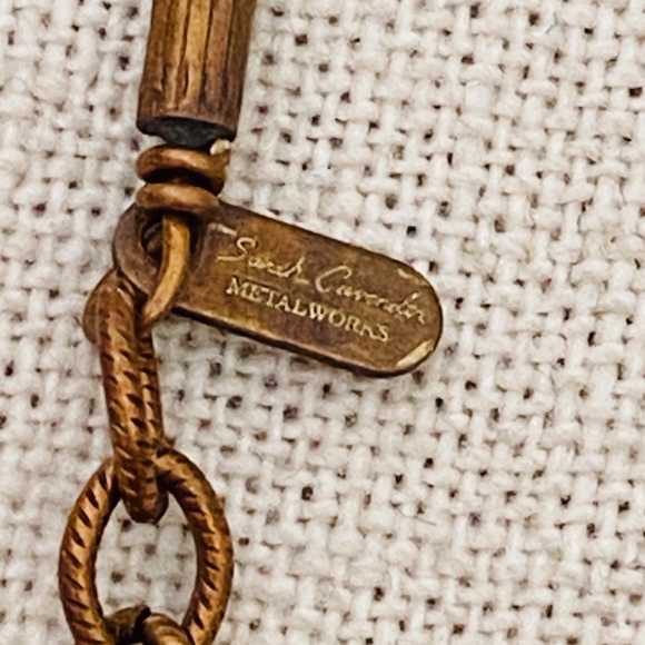 Sarah Cavender Metalworks 32.5" Long Multi Color Fringe Necklace & Earrings Set - Picture 4 of 15